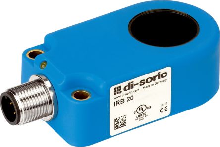 Di-Soric Inductive Ring Inductive Proximity Sensor, M12, NPN NO, 10 → 35 V dc [IRB 20 NS-B3]; 309-991