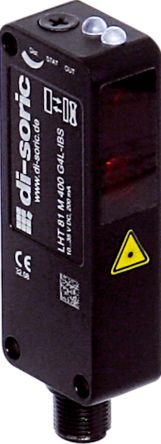 Di-Soric Diffuse Distance Sensor, Block Sensor, 400 → 800 mm Detection Range [LHT81M400G4L-IBS]; 310-016