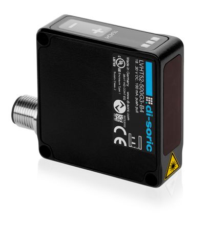 Di-Soric Distance Sensor Distance Sensor, Block Sensor, 50 → 500 mm Detection Range IO-LINK [LVHT52-500G3-B4]; 310-018