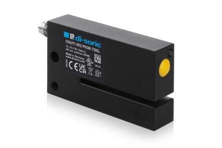 Di-Soric Optical Photoelectric Sensor, Fork Sensor, 2 mm Detection Range [OGUTI 002 PN3K-TSSL]; 310-055