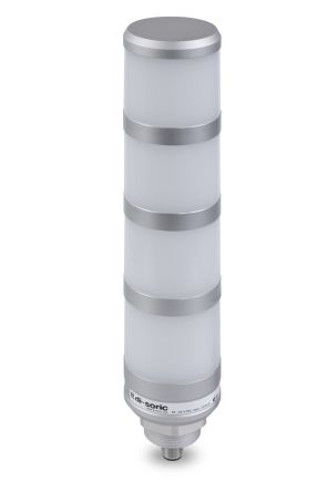 Di-Soric SBT-F-BGYR Series Red/Yellow/Green/Blue Signal Tower, 4 Lights, 24 V, M30 [SBT-F-BGYR-R50-4S-B8]; 310-071