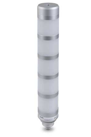 Di-Soric SBT-F-WBGYR Series Blue, Green, Red, White, Yellow Buzzer Signal Tower, 5 Lights, 24 V, M30 [SBT-F-WBGYR-R50-5B-B8]; 310-075
