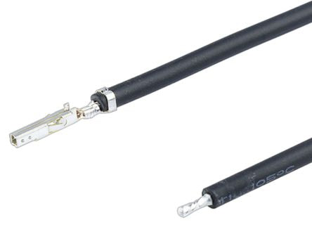 Molex Female Mini-Fit to Pigtail Pre-Crimped Lead, 300mm, 18AWG, Black [2261972114]; 311-277