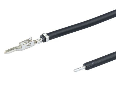 Molex Male Mini-Fit to Pigtail Pre-Crimped Lead, 450mm, 20AWG, Black [2261974125]; 311-301