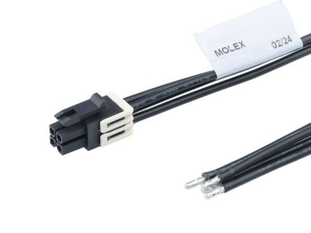 Molex 4 Way Female Micro-Fit+ Pigtail Cable assembly, 600mm [2262631044]; 311-324