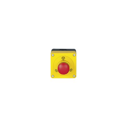 Pilz 400 Series Emergency Stop Push Button, Surface Mount, 55mm Cutout, 1NO, DPST [400452]; 313-663
