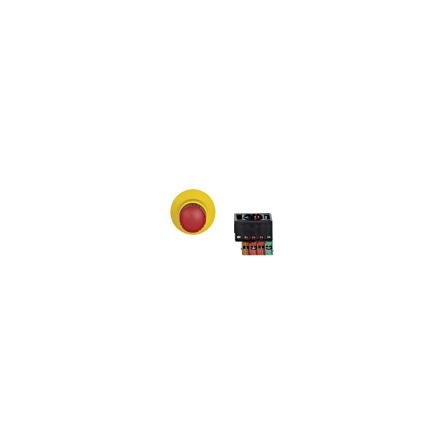 Pilz 400 Series Emergency Stop Push Button, 55mm Cutout, 1NO, DPST [400511]; 313-669