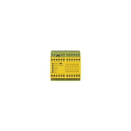 Pilz 774 1 Auxiliary Contacts Safety Relay 230 → 240V ac, Single/Dual-Channel 7 Safety Contacts [774086]; 313-830
