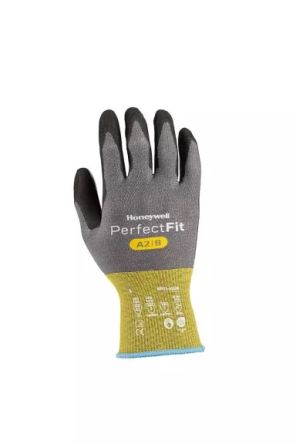 Honeywell PERFECT FIT 3.0 Black, Grey Carbon, HPPE, Nylon, Polyurethane Abrasion Resistant, Cut Resistant, Puncture [NPF22-0118N-8]; 314-103