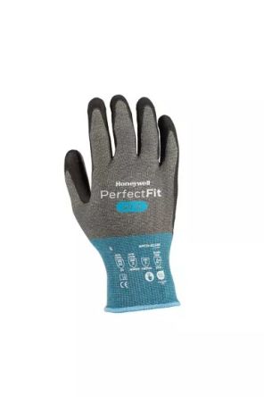 Honeywell PERFECT FIT 3.0 Black, Grey Carbon, HPPE, Nylon, Polyurethane, Steel Abrasion Resistant, Cut Resistant, [NPF25-0118N-11]; 314-133