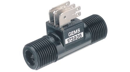Gems Sensors FT-110 Series Flow Rate Sensors Flow Sensor for Liquid, 2 l/m Min, 30 L/min Max [173940]; 314-186