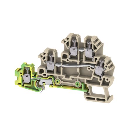 Weidmüller 1783790000 W Series Dark Beige, 0,5→ 4mm², 3-Level, Screw Termination [1783790000]; 314-688