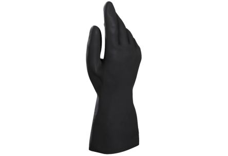 Mapa Alto 260 Black Natural Latex Abrasion Resistant, Chemical Resistant Gloves, Size 7 [34260037]; 314-746