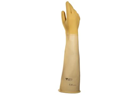 Mapa Alto 285 Beige, Yellow Natural Latex Abrasion Resistant, Chemical Resistant, Cut Resistant, Puncture Resistant, [34285018]; 314-751
