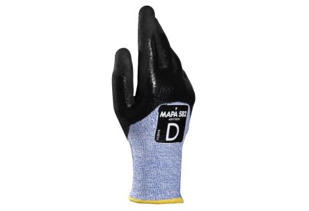 Mapa KryTech 582 Black, Blue HDPE Abrasion Resistant, Cut Resistant, Puncture Resistant, Tear Resistant Cut Resistant [34582481]; 314-819