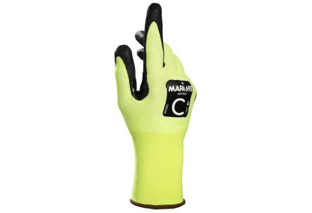 Mapa KryTech 693 Yellow Nitrile Foam Abrasion Resistant, Cut Resistant, Puncture Resistant, Tear Resistant Cut [34693006]; 314-858