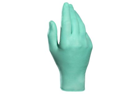 Mapa Solo Plus 995 Green Natural Latex Disposable Gloves, Size 6, 100Gloves per Pack [34995426]; 314-913