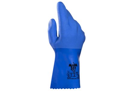 Mapa Telsol 351 Blue PVC Abrasion Resistant, Chemical Resistant, Cut Resistant, Puncture Resistant, Tear Resistant [34351000]; 314-919