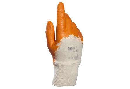 Mapa Titan 833 Beige, Orange Nitrile General Handling, Material Handling Gloves, Size 7 [34833047]; 314-935