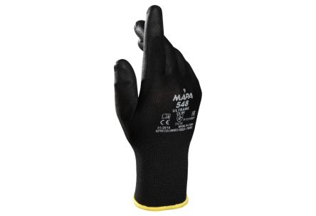 Mapa Ultrane 548 Black Polyurethane Abrasion Resistant, Cut Resistant, General Purpose, Puncture Resistant, Tear [34548085]; 314-991