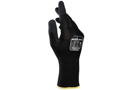 Mapa Ultrane 641 Black Nitrile Foam Abrasion Resistant, Cut Resistant, General Purpose, Puncture Resistant, Tear [34641021]; 315-020