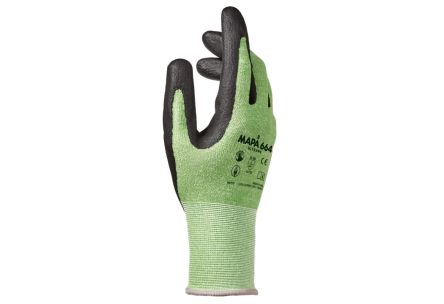 Mapa Ultrane 664 Green Nitrile Foam Abrasion Resistant, Cut Resistant, General Purpose, Puncture Resistant, Tear [34664008]; 315-029