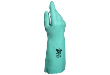 Mapa Ultranitril 381 Green Nitrile Abrasion Resistant, Cut Resistant, General Purpose, Puncture Resistant, Tear [34381038]; 315-050