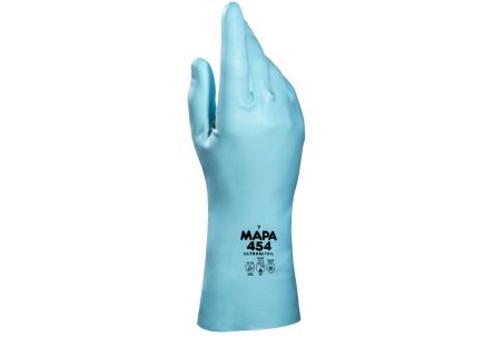 Mapa Ultranitril 454 Light Blue Nitrile Abrasion Resistant, Cut Resistant, General Purpose, Puncture Resistant, Tear [34454000]; 315-060