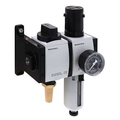 EMERSON ? AVENTICS AS3-ACC Filter Regulator, 5μm, G 1/2, Semi Automatic, 16 bar [R412027672]; 315-786