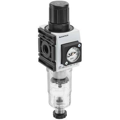 EMERSON ? AVENTICS AS1-FRE Filter Regulator, 5μm, G 1/4, Semi Automatic, 12 bar [R412014655]; 315-889