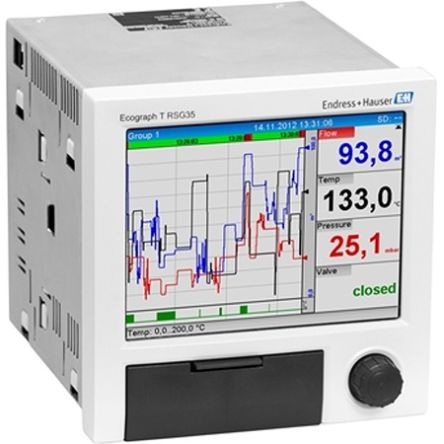 Endress+Hauser RSG35-C2AL7, 12 Digital and 6 Analog Input Channels, 6 Output Channels, Graphical Chart Recorder [RSG35-C2AL7]; 317-720