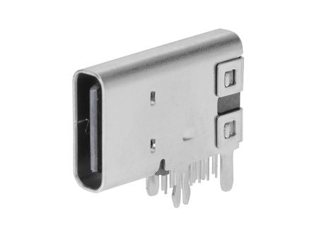 Molex Right Angle, PCB, Socket- Single Port Type USB-C 2 USB Connector [2169890001]; 323-566