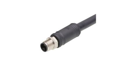 Molex Straight Male 4 way M12 to Pigtail Cordset, 20m [1205000248]; 323-645