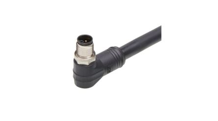 Molex Right Angle Male 4 way M12 to Pigtail Cordset, 20m [1205000355]; 323-650
