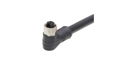 Molex Right Angle Female 4 way M12 to Pigtail Cordset, 20m [1205000241]; 323-711