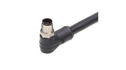 Molex Right Angle Male 4 way M12 to Pigtail Cordset, 20m [1205000255]; 323-712