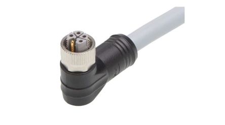 Molex Right Angle Female 5 way M12 to Pigtail Cordset, 20m [1205000313]; 323-742