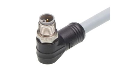 Molex Right Angle Male 5 way M12 to Cordset, 20m [1205000327]; 323-743