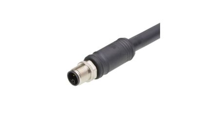 Molex Straight Male 4 way M12 to Pigtail Cordset, 15m [1205000347]; 323-746