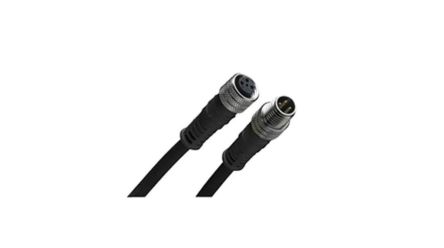 Molex Straight Male 5 way M8 to Straight Female 5 way M8 Cordset, 1m [1200271413]; 323-803