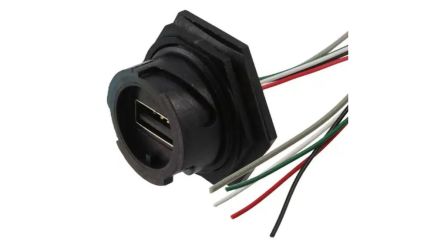 Molex USB 2.0, Female USB A to Pigtail, 1m [847290015]; 323-810