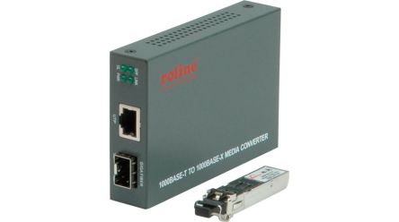 Roline LC Media Converter, Multi Mode, 1000Mbit/s, Multi Mode 500m [21.13.1069]; 324-203