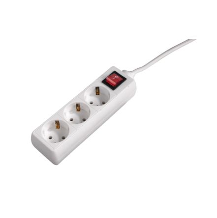 Hama 3 Gang Power Distribution Unit, 1.4m Cable, 16A, 250 V [00030382]; 325-010