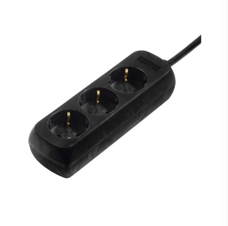 Hama 3 Gang Power Distribution Unit, 1.4m Cable, 16A, 250 V [00030391]; 325-013