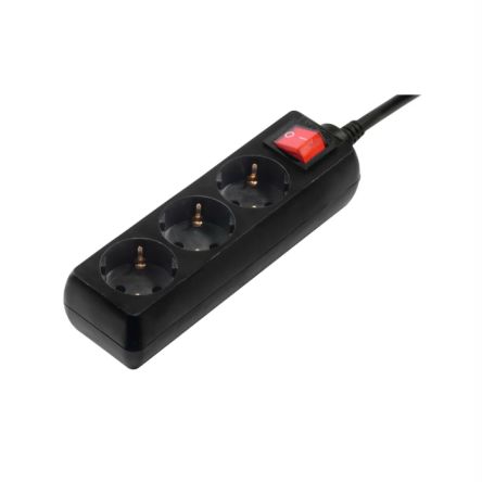 Hama 3 Gang Power Distribution Unit, 1.4m Cable, 16A, 250 V [00030392]; 325-014
