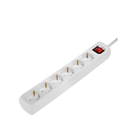 Hama 6 Gang Power Distribution Unit, 3m Cable, 250 V [00030533]; 325-020