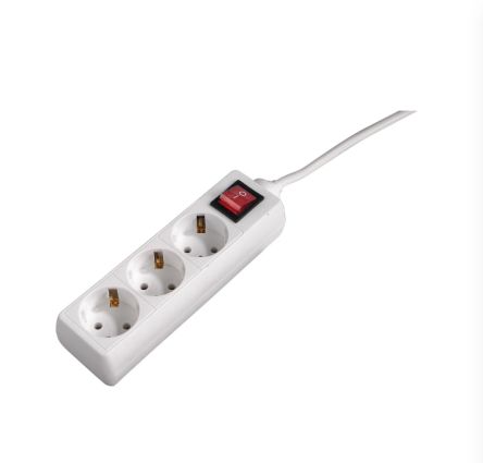 Hama 3 Gang Power Distribution Unit, 3m Cable, 250 V [00030535]; 325-022