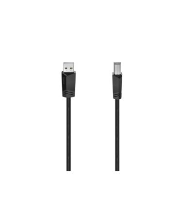 Hama USB 2.0, Male USB A to Male USB B, 480Mbps, 3m [00200603]; 325-063