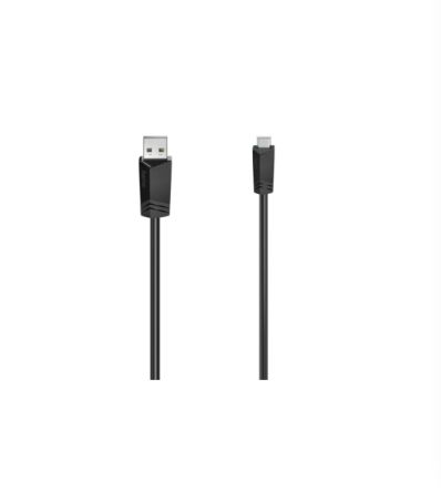 Hama USB 2.0, Male USB A to Male USB B, 480Mbps, 0.8m [00200605]; 325-066