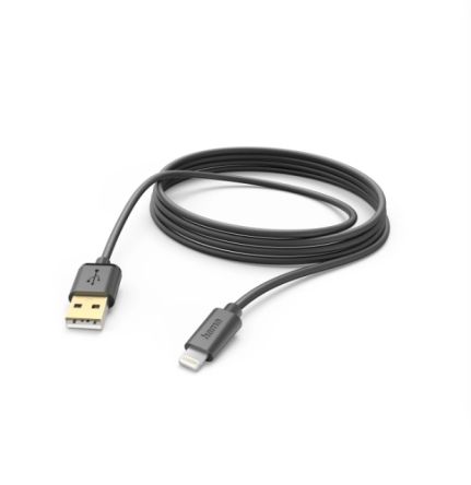 Hama USB 2.0, Male Lightning to Male USB A, 480Mbps, 3m [00201582]; 325-102